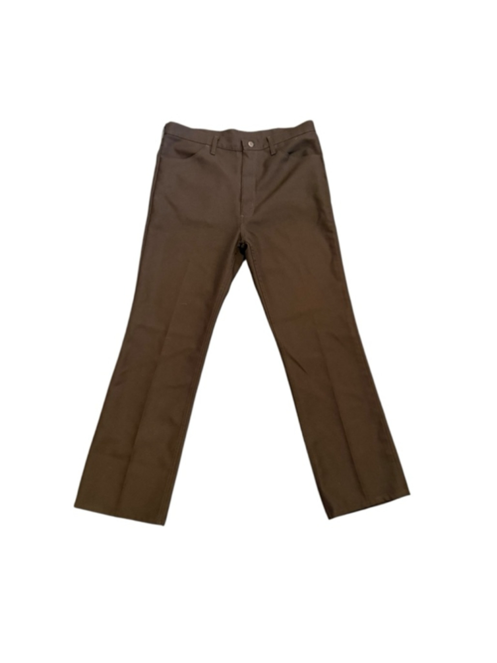 Vintage Wrangler Brown Polyester Western Pants Men’s Size 38x32 Bootcut USA